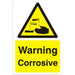 Warning Sign Corrosive PVC 30 x 20 cm