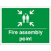 Construction Sign Assembly Point Fluted Board 30 x 40 cm