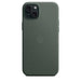 Apple - Back cover for mobile phone - MagSafe compatibility - FineWoven - evergreen - for iPhone 15 Plus