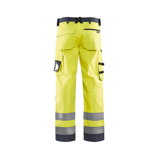 BLÅKLÄDER Trousers 15661811 Cotton, PL (Polyester) Yellow, Mid Grey Size 42R