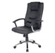 Realspace Permanent Contact Executive Chair with Armrest and Adjustable Seat Rotterdam Bonded Leather Black