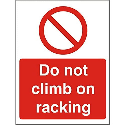 Prohibition Sign Do Not Climb Plastic 20 x 15 cm