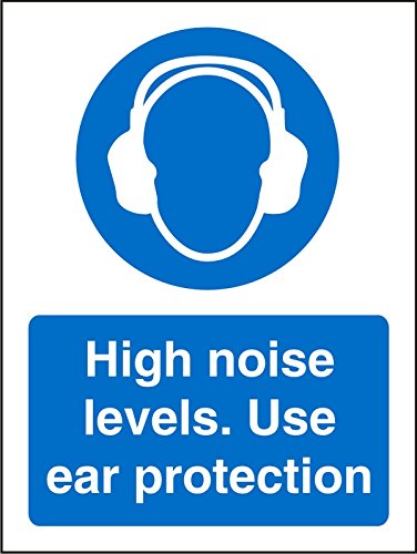 Mandatory Sign High Noise vinyl Blue, White 30 x 20 cm