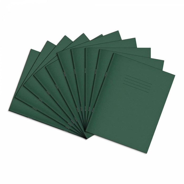 Rhino 9 x 7 Exercise Book 80 Page Ruled F8M Dark Green (Pack 100) - VEX554-83-6