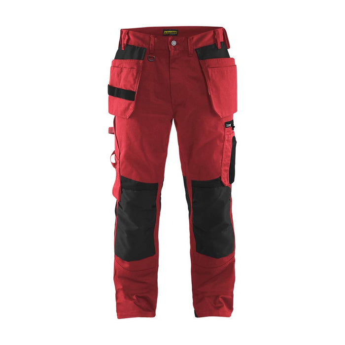 BLÅKLÄDER Trousers 15551860 Cotton, PL (Polyester) Red, Black Size 47S