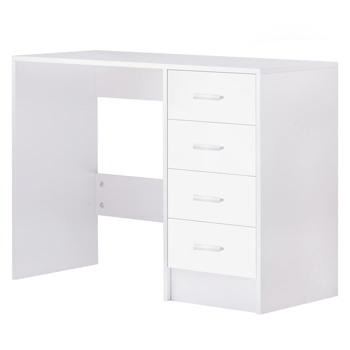 HOMCOM Desk with Shelves White 400 x 720 mm