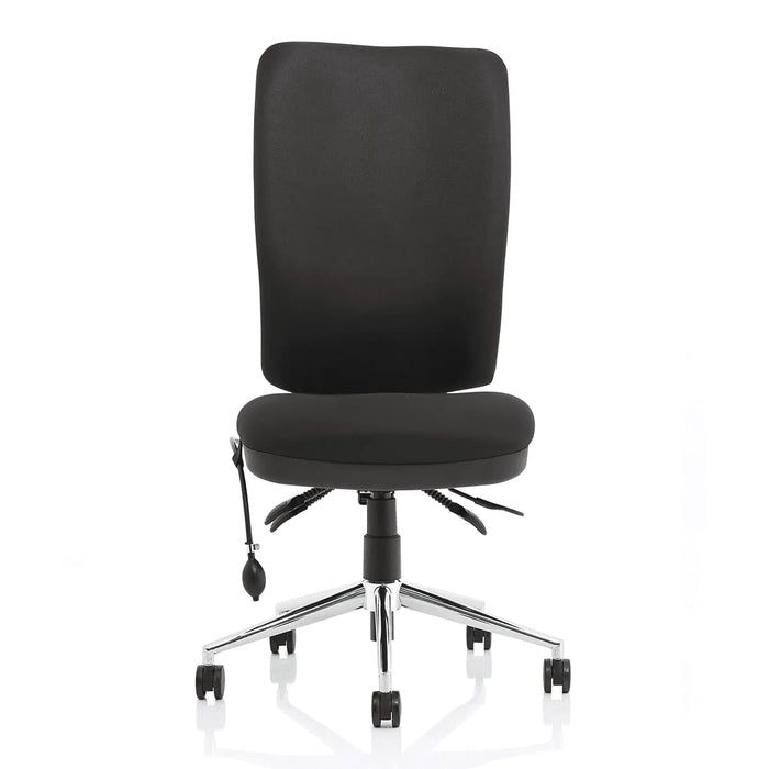 Dynamic Independent Seat & Back Task Operator Chair Height Adjustable Arms Chiro Black Back, Bergamot Cherry Seat Without Headrest High Back