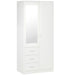 HOMCOM Wardrobe 831-426 White 500 (W) x 800 (D) x 1,800 (H) mm