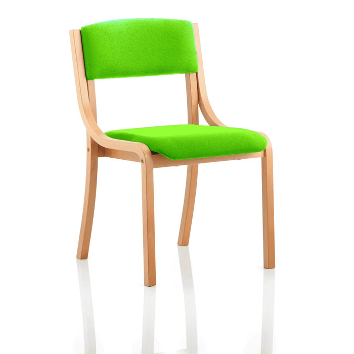 Dynamic Visitor Chair Madrid Seat Myrrh Green Without Arms Fabric