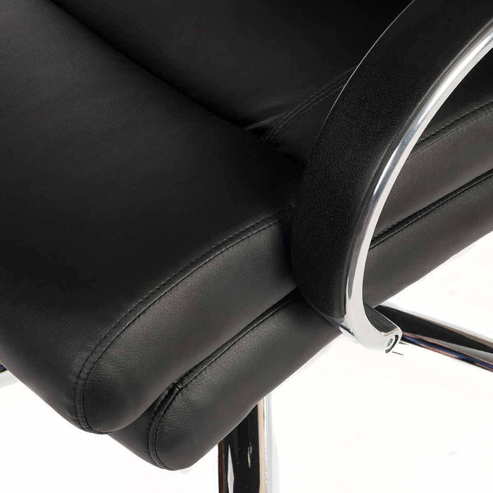 Samson Heavy Duty Leather Look Executive Office Chair Black - 6968