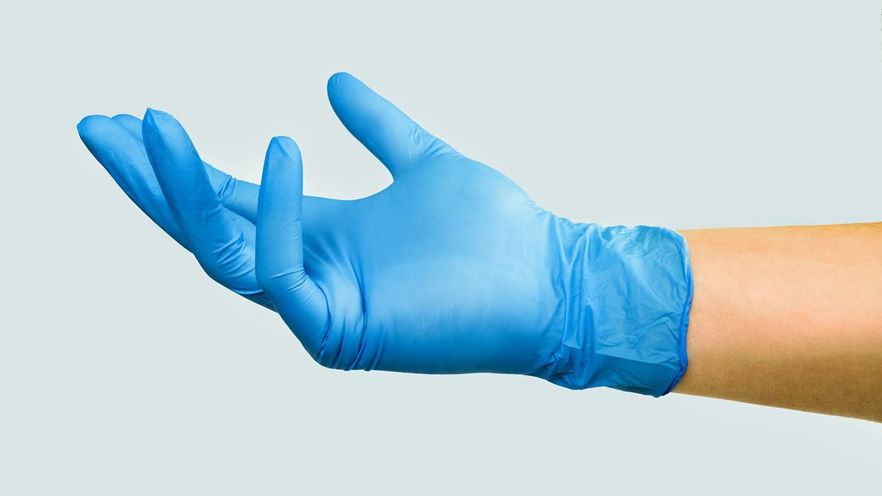 ValueX Nitrile Gloves Powder Free Blue Small (Pack 100) NGP100SBU