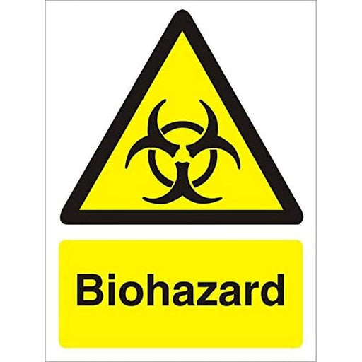 Warning Sign Biohazard Vinyl 20 x 15 cm