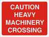 Site Sign Heavy Machinery Fluted Board 30 x 40 cm