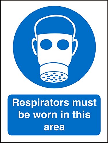 Mandatory Sign Respirators Plastic 20 x 15 cm