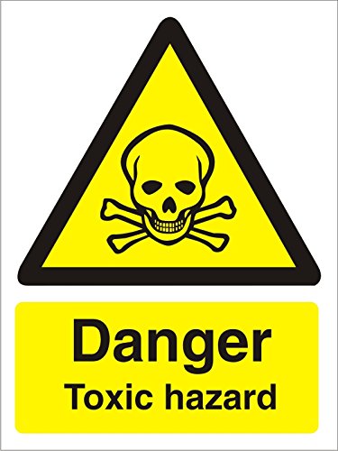 Warning Sign Toxic Hazard Vinyl 20 x 15 cm