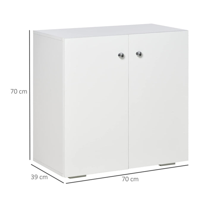 HOMCOM Storage Cabinet White 390 x 700 mm