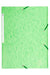 Exacompta 3 Flap Folder 17122H A4 Soft Green 425gsm Pressboard 24x32cm Pack of 25