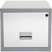 Pierre Henry Steel Filing Cabinet with 1 Lockable Drawer Maxi 400 x 400 x 370 mm Silver, White