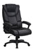 Nautilus Designs Ltd. Oversized High Back Leather Effect Executive Chair with Integral Headrest - Black