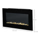 HOMCOM Electric Fireplace Glass, Metal UK