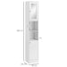 kleankin Floor Cabinet White 280 x 1,800 mm