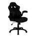 Nautilus Designs Ltd. Executive Ergonomic Gaming Style Office Chair with Folding Arms, Integral Headrest and Lumbar Support Blue