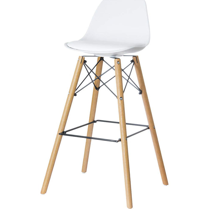 Paperflow Bar Stool Steelwood White Pack of 2