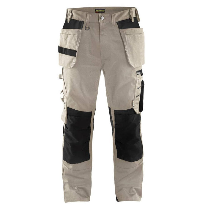 BLÅKLÄDER Trousers 15551860 Cotton, PL (Polyester) Stone, Black Size 44R