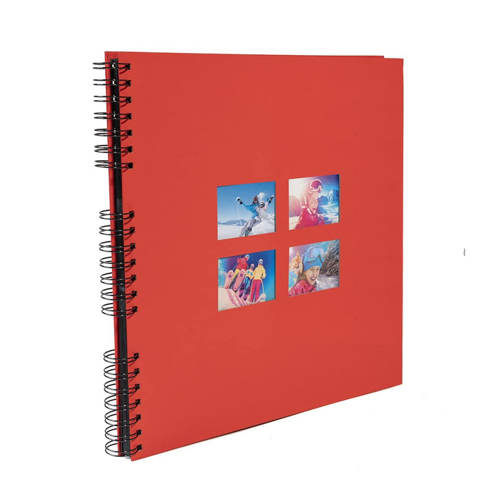 Exacompta Milano Photo Album Spiral Hardback Paper 33 x 35 x 3.3 cm Red