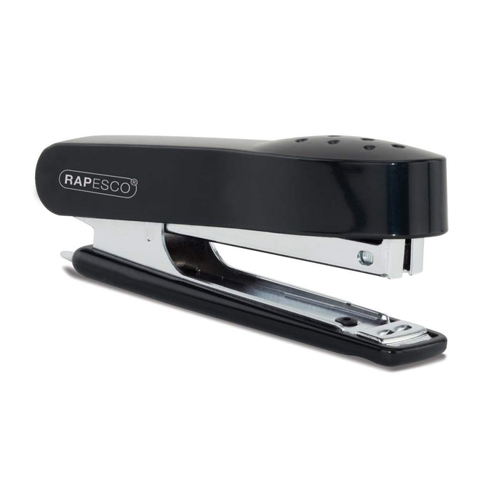 Rapesco Set Stapler 1573 Half strip Black 12 Sheets ABS (Acrylonitrile Butadiene Styrene), Metal