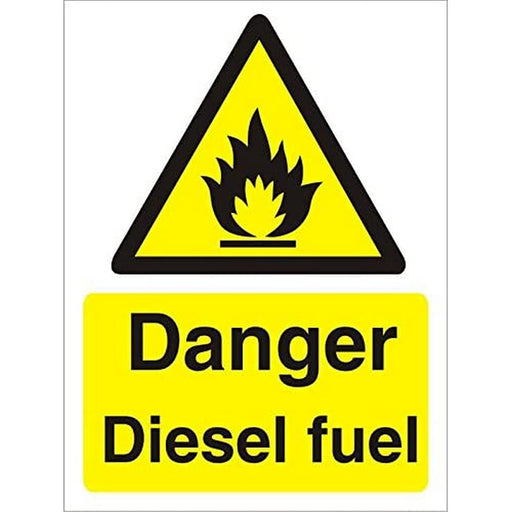 Warning Sign Diesel Fuel Plastic 40 x 30 cm