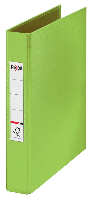 Rexel Ringbinder Choices A5 25mm 2RR Green PK10 - 2115561