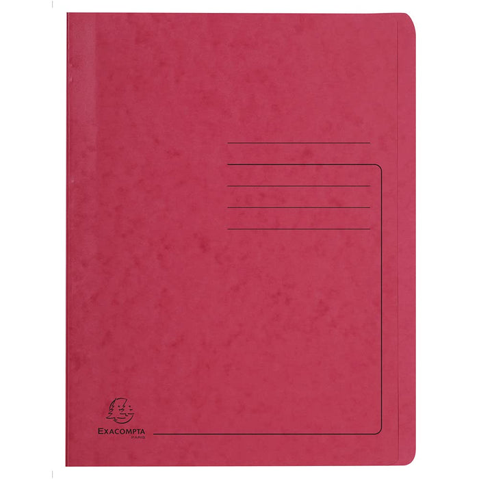 Exacompta Flat File 39987E A4 Mottled Pressboard 27.2 (W) x 0.2 (D) x 31.8 (H) cm Pink Pack of 25