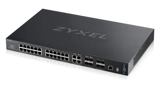 Zyxel XGS4600-32 - Switch - L3 - Managed - 24 x 10/100/1000 + 4 x combo Gigabit SFP + 4 x 10 Gigabit SFP+ - rack-mountable