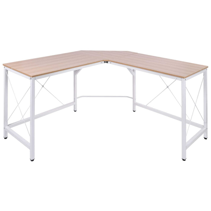 HOMCOM L Shaped Desk White 1,500 x 760 mm