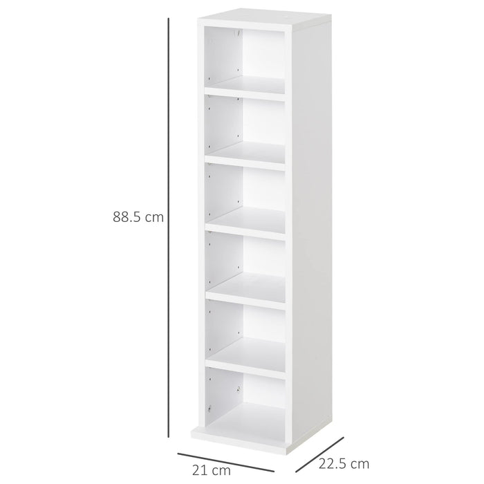 HOMCOM Storage Unit White 225 x 885 mm