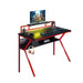 NEO Non Height Adjustable Desk Rectangular 2T-GDESK-RED Steel 940 (W) x 500 (D) x 950 (H) mm