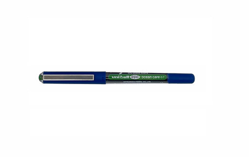 uni-ball Eye Fine UB-157ROP Ocean Care Liquid Link Rollerball Pen 0.7mm Tip 0.5mm Line Green (Pack 12) - 299305000