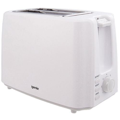 igenix IG3011 2 slice toaster Variable Browning Control Plastic White