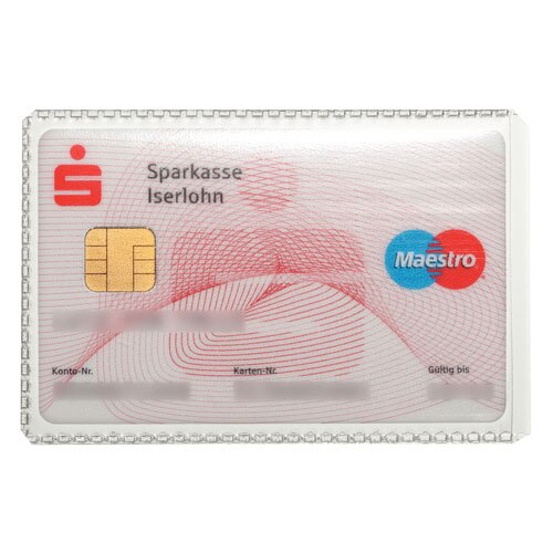 DURABLE Anti Skim Credit Card Holder Transparent Polypropylene 180 Microns Pack of 10