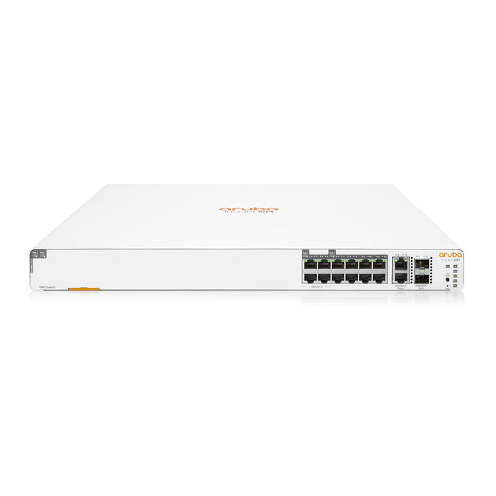 HPE Aruba Instant On 1960 - Switch - Managed - 4 x 2.5GBase-T + 8 x 100/1000/10GBase-T + 2 x 100/1000/10GBase-T + 2 x 10 Gigabit SFP+ - rack-mountable - PoE (480 W)