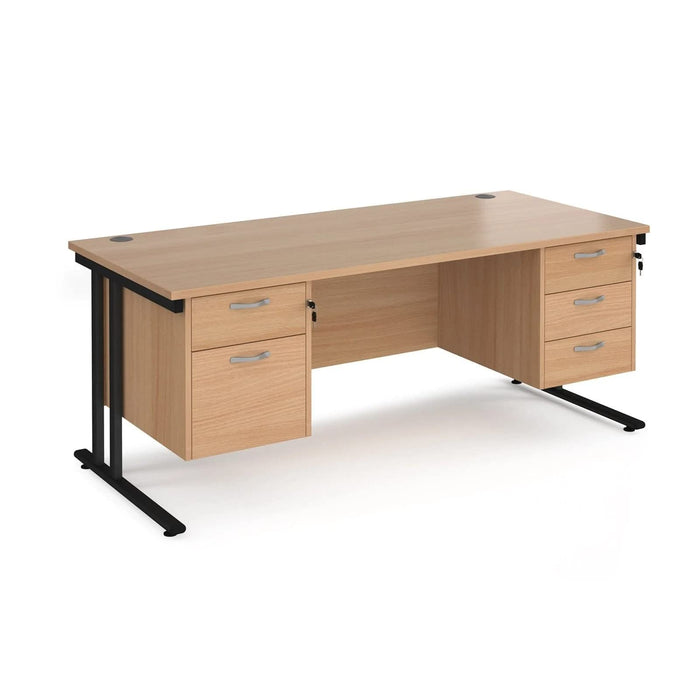 Dams International Desk MC18P23KB 1,800 x 800 x 725 x 800 - 990 mm