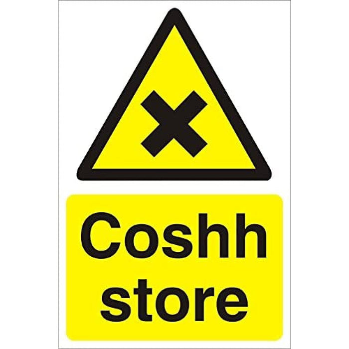 Warning Sign Coshh Store Fluted Board 60 x 40 cm