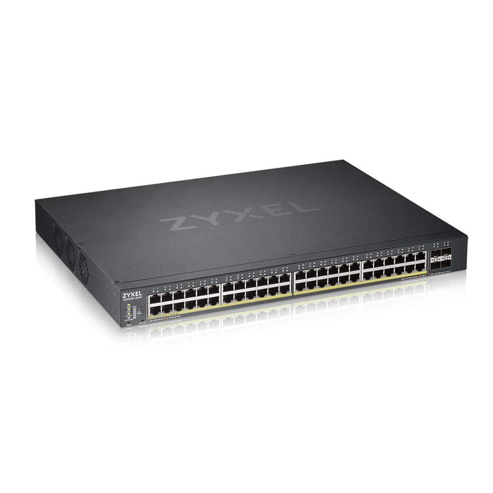 Zyxel XGS1930-52HP - Switch - smart - 48 x 10/100/1000 (PoE+) + 4 x 10 Gigabit SFP+ - rack-mountable - PoE+ (375 W)