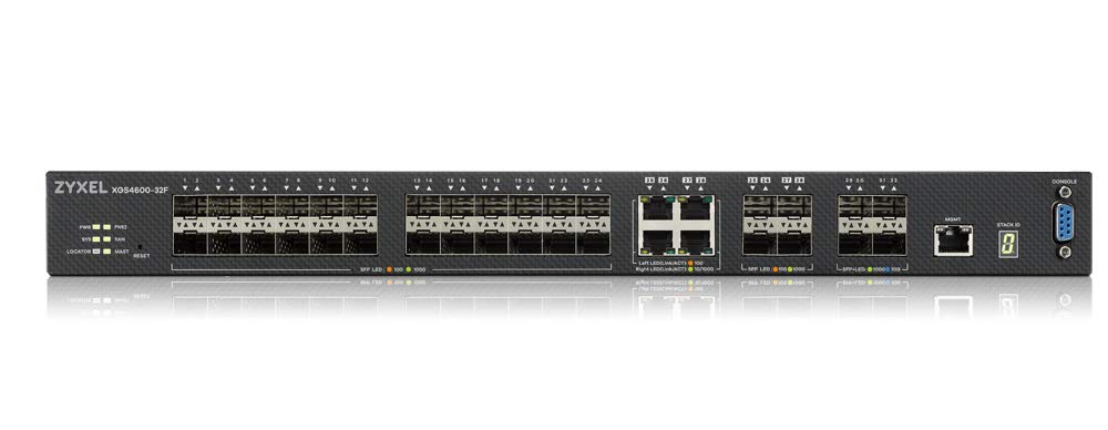 Zyxel XGS4600-32F - Switch - L3 - Managed - 24 x Gigabit SFP + 4 x combo Gigabit SFP + 4 x 10 Gigabit SFP+ - rack-mountable