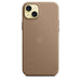 Apple - Back cover for mobile phone - MagSafe compatibility - microtwill, FineWoven - taupe - for iPhone 15 Plus