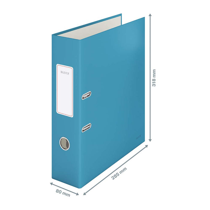 Leitz Lever Arch File 180 Cosy A4 80mm Calm Blue PK6 - 10610061