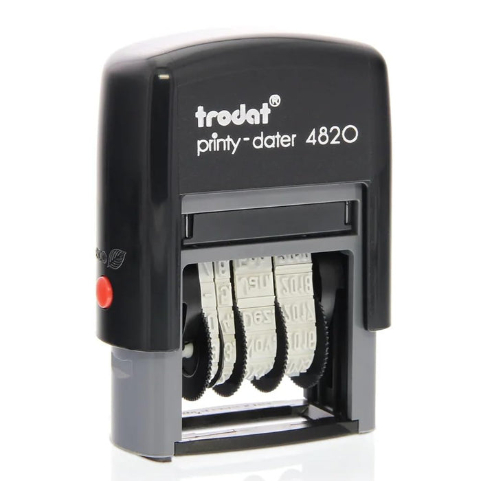 Trodat Ecoprinty 4820 Date Self-Inking Stamp 23 x 4mm Black