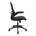 Nautilus Designs Ltd. Executive Medium Back Mesh Chair with AIRFLOW Fabric on the Seat Black