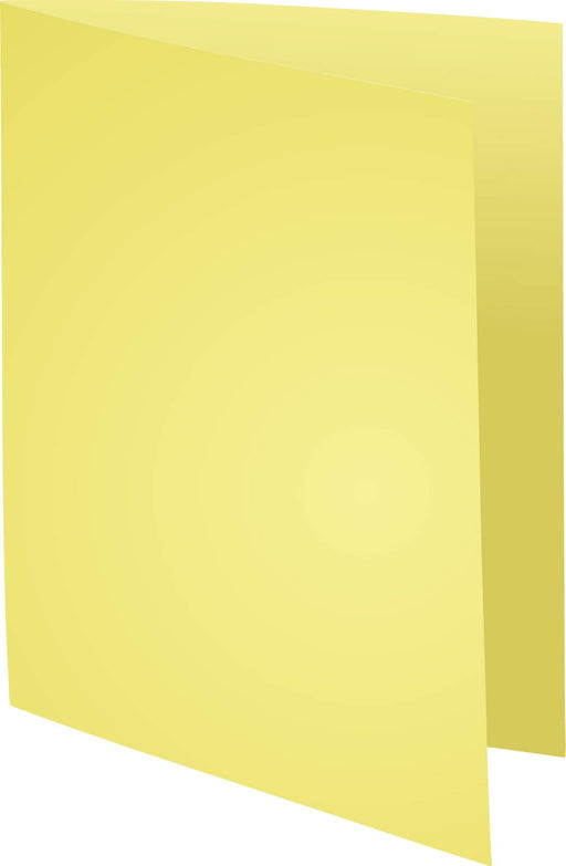 Exacompta Super Square Cut Folder A4 Canary Yellow Cardboard 160 gsm Pack of 500